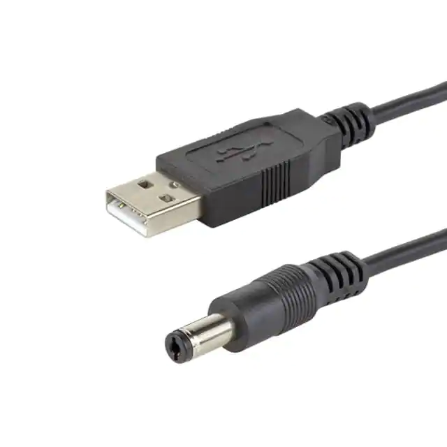 USB 2.0 عالي الجودة من النوع A ذكر إلى قابس برميل PVC جاك UL 2725 USB 2.0 عالي الجودة من النوع A ذكر إلى قابس برميل PVC جاك UL 2725