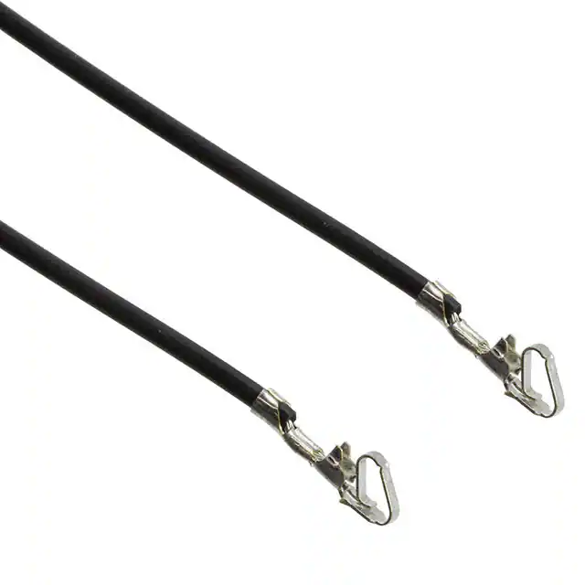 الرصاص المجعد KK 254 أنثى إلى KK 254 أنثى 24 AWG أسود