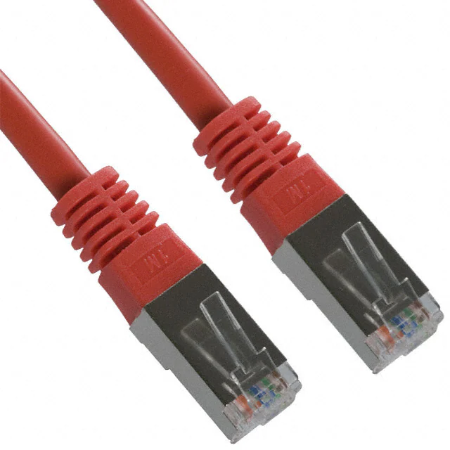 RED Unshielded CAT 5e كابل التصحيح تجميع زوج مجدول 100 أوم