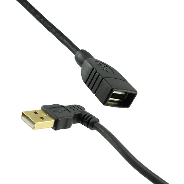 كبل تمديد USB-A الزاوية اليمنى M إلى USB-A أنثى كبل تمديد USB-A الزاوية اليمنى M إلى USB-A أنثى
