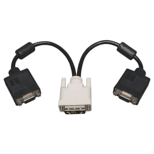 DVI عالي الكثافة إلى VGA Y Splitter محول كابل تجميع DVI-I إلى HD15 ذكر DVI عالي الكثافة إلى VGA Y Splitter محول كابل تجميع DVI-I إلى HD15 ذكر