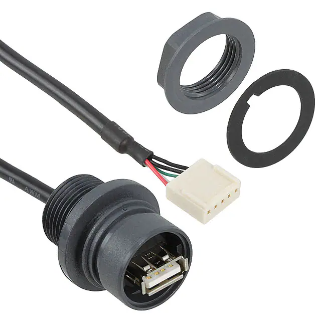 USB A من النوع IP موصل مُصنَّف مزودًا بتجميع كابل موصل تجعيد 5 اتجاهات USB A من النوع IP موصل مُصنَّف مزودًا بتجميع كابل موصل تجعيد 5 اتجاهات