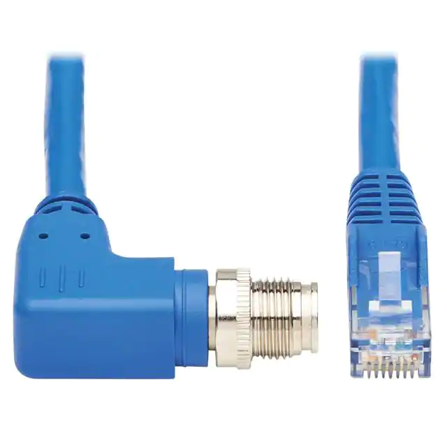 IP68 Cat6 كابل إيثرنت الزاوية اليمنى M12 ذكر إلى مجموعة كابل RJ45 ذكر