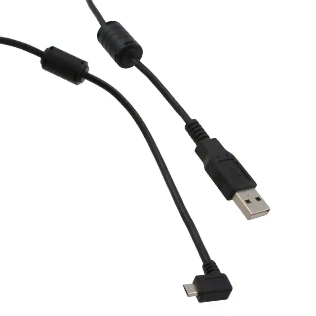 USB2.0 UL2725 ذكر من النيكل دبوس إلى نوع اللحام المصغّر USB 5p b / m