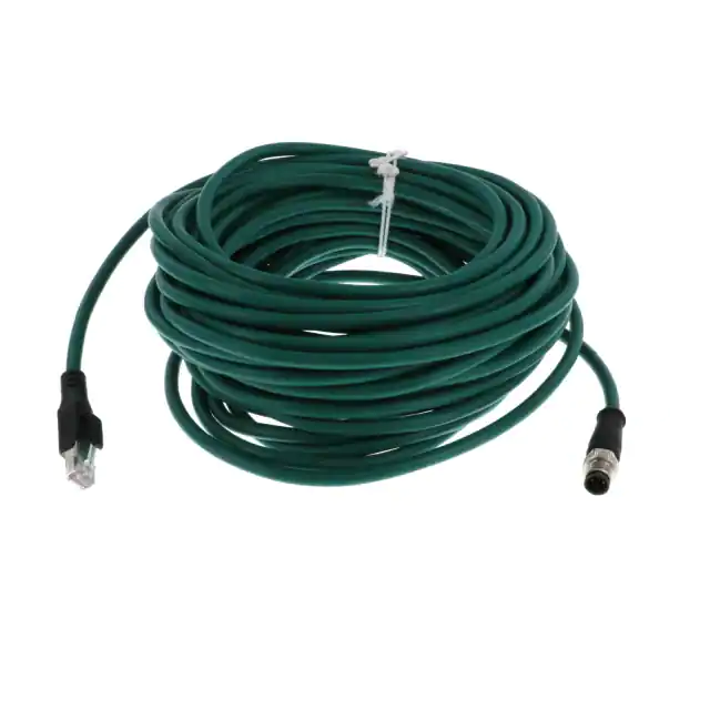 كود M12 D إلى مجموعة كابل الطائر RJ45 CAT5e awg24 بخط مستقيم