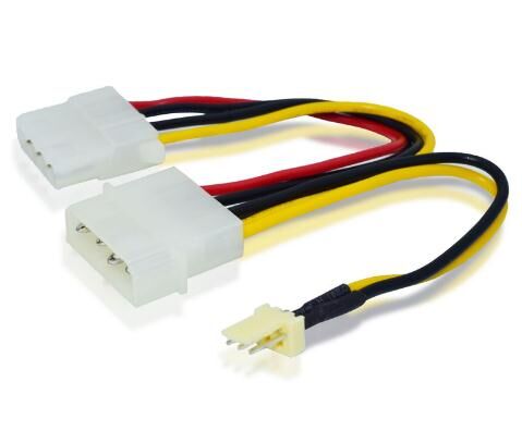 5.08 4Pin إلى 3pin تمديد كابل محول اللوحة الأم مروحة كابل كابل الطاقة الهيكل