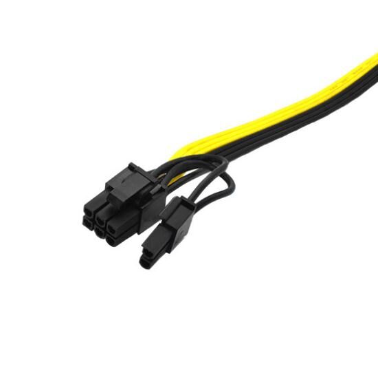 توريد كابل مسطح 18awg 6pin إلى كابل بطاقة رسومات محول طاقة الخادم 8p