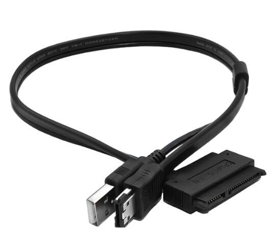Sata7 + 15 قرص صلب للطاقة 22P إلى كمبيوتر محمول eSATA مزود بكابل تحويل بيانات مدعوم من USB مقاس 50 سم Sata7 + 15 قرص صلب للطاقة 22P إلى كمبيوتر محمول eSATA مزود بكابل تحويل بيانات مدعوم من USB مقاس 50 سم