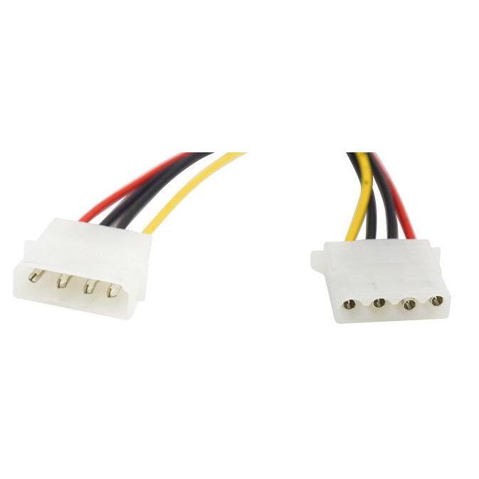 هيكل IDE كبير 4Pin ذكر إلى أنثى كابل تمديد مروحة كبير D- منفذ تمديد الطاقة هيكل IDE كبير 4Pin ذكر إلى أنثى كابل تمديد مروحة كبير D- منفذ تمديد الطاقة