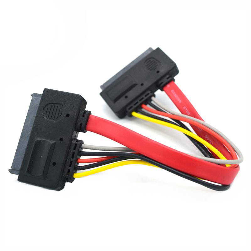 كابل بيانات محرك الأقراص الصلبة sata2.0 3.0 مزدوج الرأس 7 + 15p كابل بيانات محرك الأقراص الصلبة sata2.0 3.0 مزدوج الرأس 7 + 15p