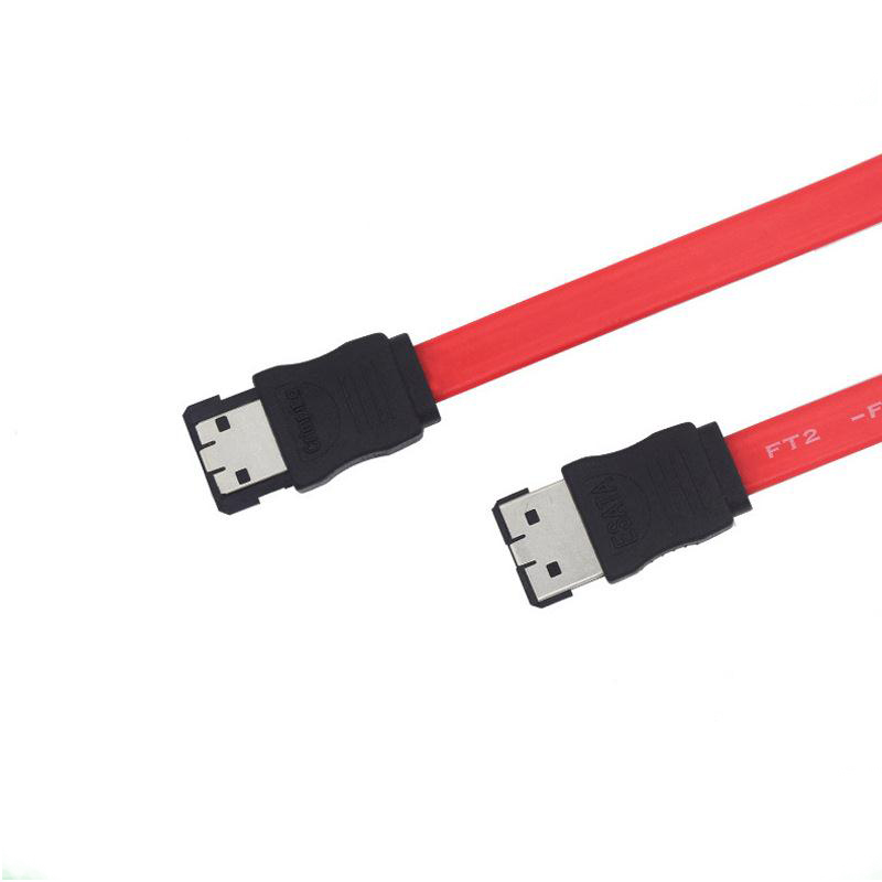 كبل بيانات القرص الصلب esata3.0 sata2.0 كابل بيانات sata3.0 7P رأس مزدوج مستقيم كبل بيانات القرص الصلب esata3.0 sata2.0 كابل بيانات sata3.0 7P رأس مزدوج مستقيم