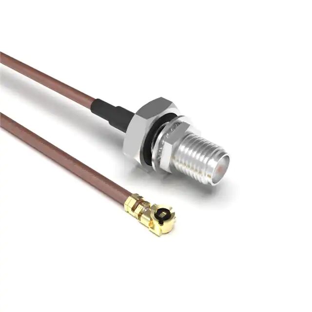 مجموعة الكابلات المحورية IPEX MHF1 أنثى التوصيل الزاوية اليمنى إلى SMA أنثى جاك RG-178