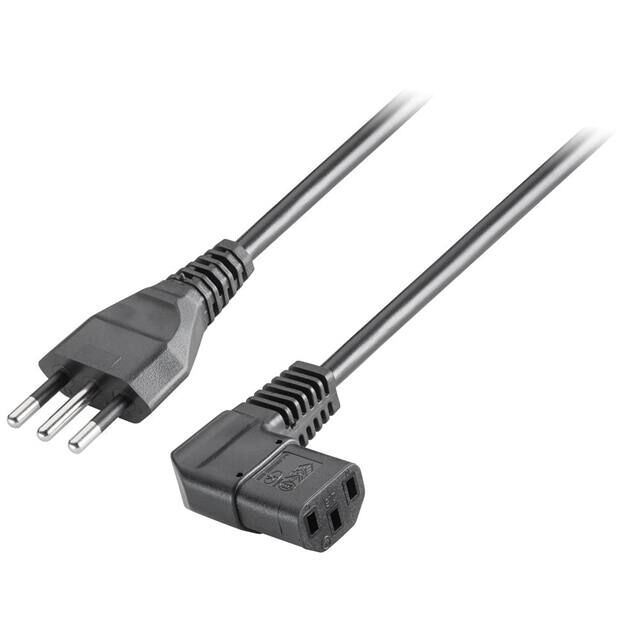 230 فولت تيار متردد الزاوية اليمنى لتجميعات كبلات الطاقة IEC للمعدات غير المسخنة