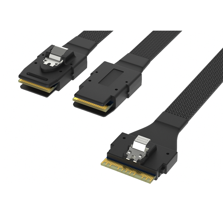 SlimSAS (SFF8654 8i) TO 2 * Mini sas (SFF8087) سلك تسخير التخصيص دفعة صغيرة فريق محترف RCD SlimSAS (SFF8654 8i) TO 2 * Mini sas (SFF8087) سلك تسخير التخصيص دفعة صغيرة فريق محترف RCD