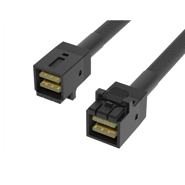 MINISAS SFF8643 إلى MINISAS SFF8643 مجموعة الأسلاك خضراء وصديقة للبيئة، مما يوفر الطاقة ويقلل من استهلاك RCD