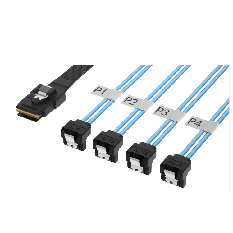 NIMISAS SFF8087 TO 4 * SATA 90 درجة بزاوية مع تسخير الشظايا دفعة صغيرة تخصيص فريق محترف RCD NIMISAS SFF8087 TO 4 * SATA 90 درجة بزاوية مع تسخير الشظايا دفعة صغيرة تخصيص فريق محترف RCD