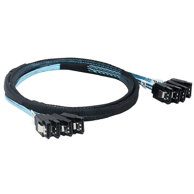 4 * SATA 7PIN إلى 4 * SATA 7PIN تسخير مواد ذات جودة عالية أداء مستقر RCD