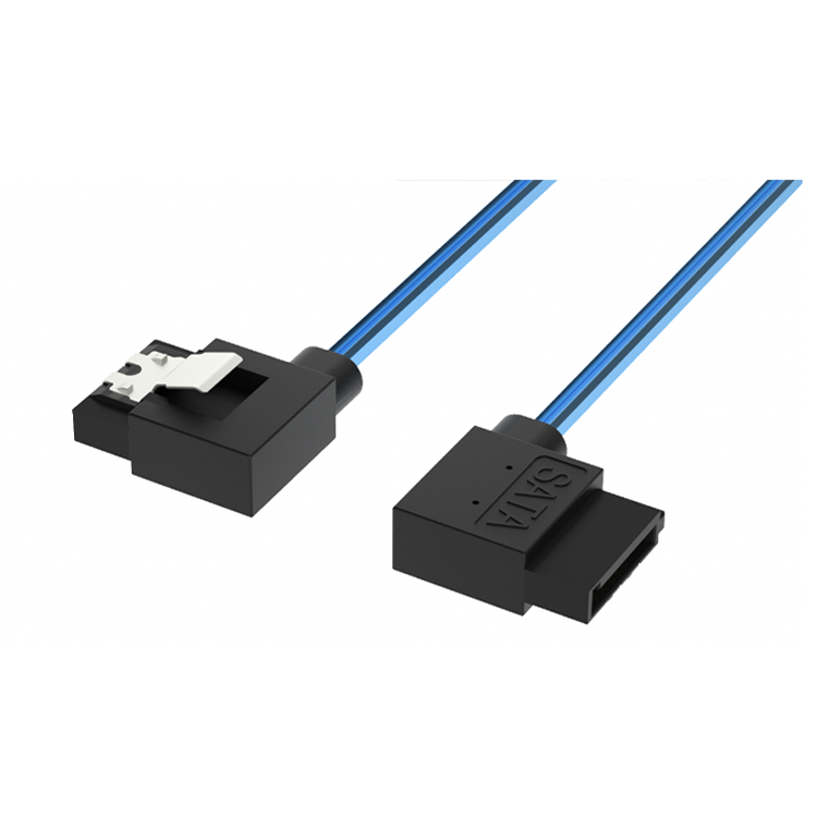 انحناء جانبي SATA 7PIN 90 درجة إلى انحناء جانبي SATA 7PIN 90 درجة، حزام الأسلاك أخضر وصديق للبيئة، مما يوفر الطاقة ويقلل من استهلاك RCD