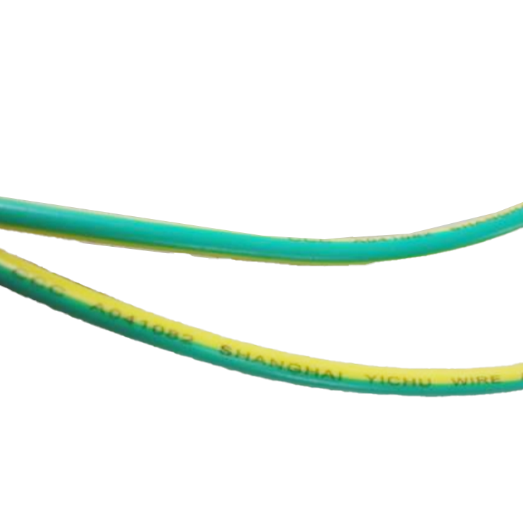 UL1015 1Cx12#(65/0.254) OD=4.1 مللي متر 600 فولت حقن أصفر أخضر RCD