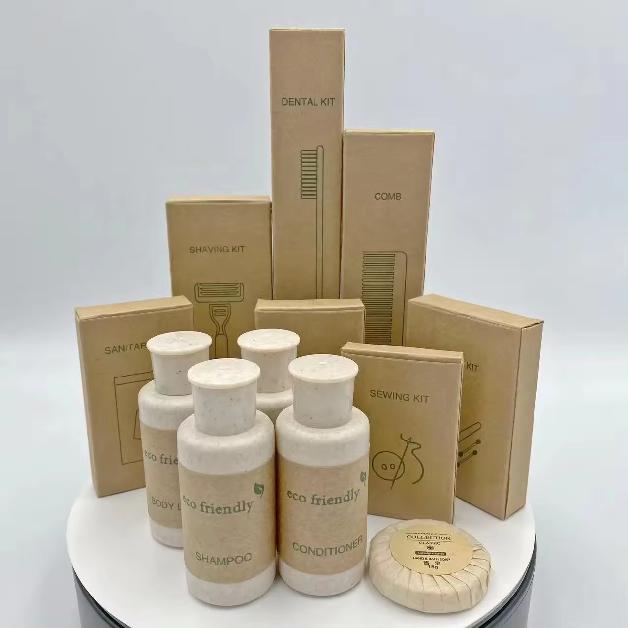 Kraft Paper Wheat Straw Amenities