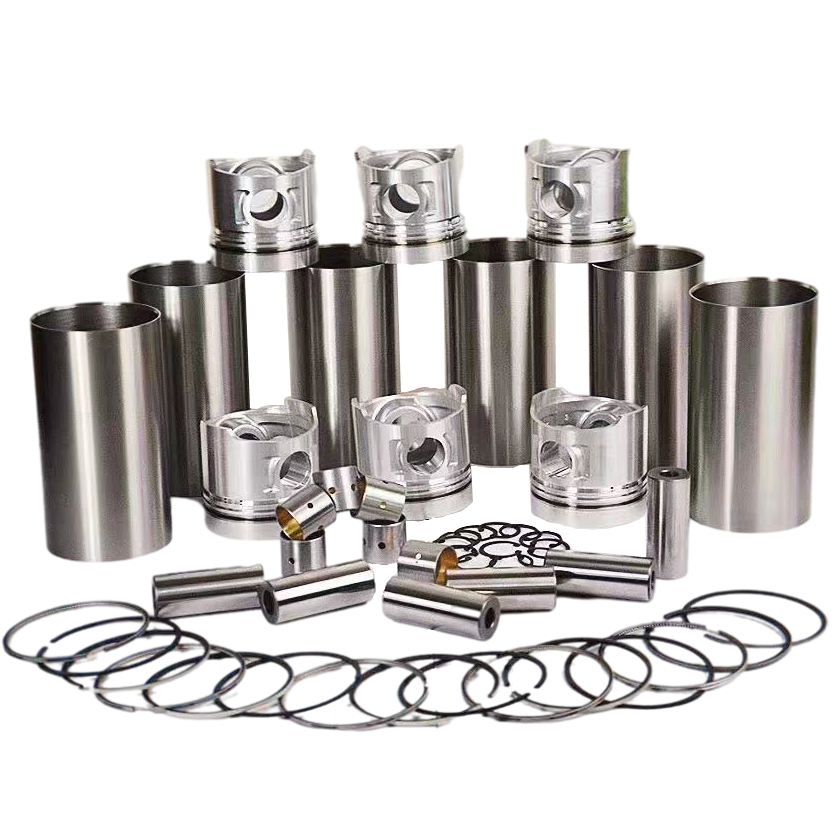 قضيب التوصيل، المكبس، حلقة المكبس، بطانة الأسطوانة، المحمل الرئيسي، محمل قضيب التوصيل