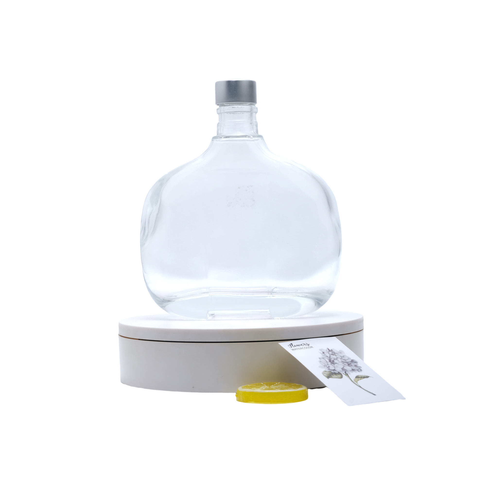 زجاجة كحول فودكا شفاف مخصصة، فودكا شفافة، خمر شفاف، جن روم تيكيلا ويسكي ويسكي زجاجة كحول 500 مل 750 مل 1000 مل مع فلين