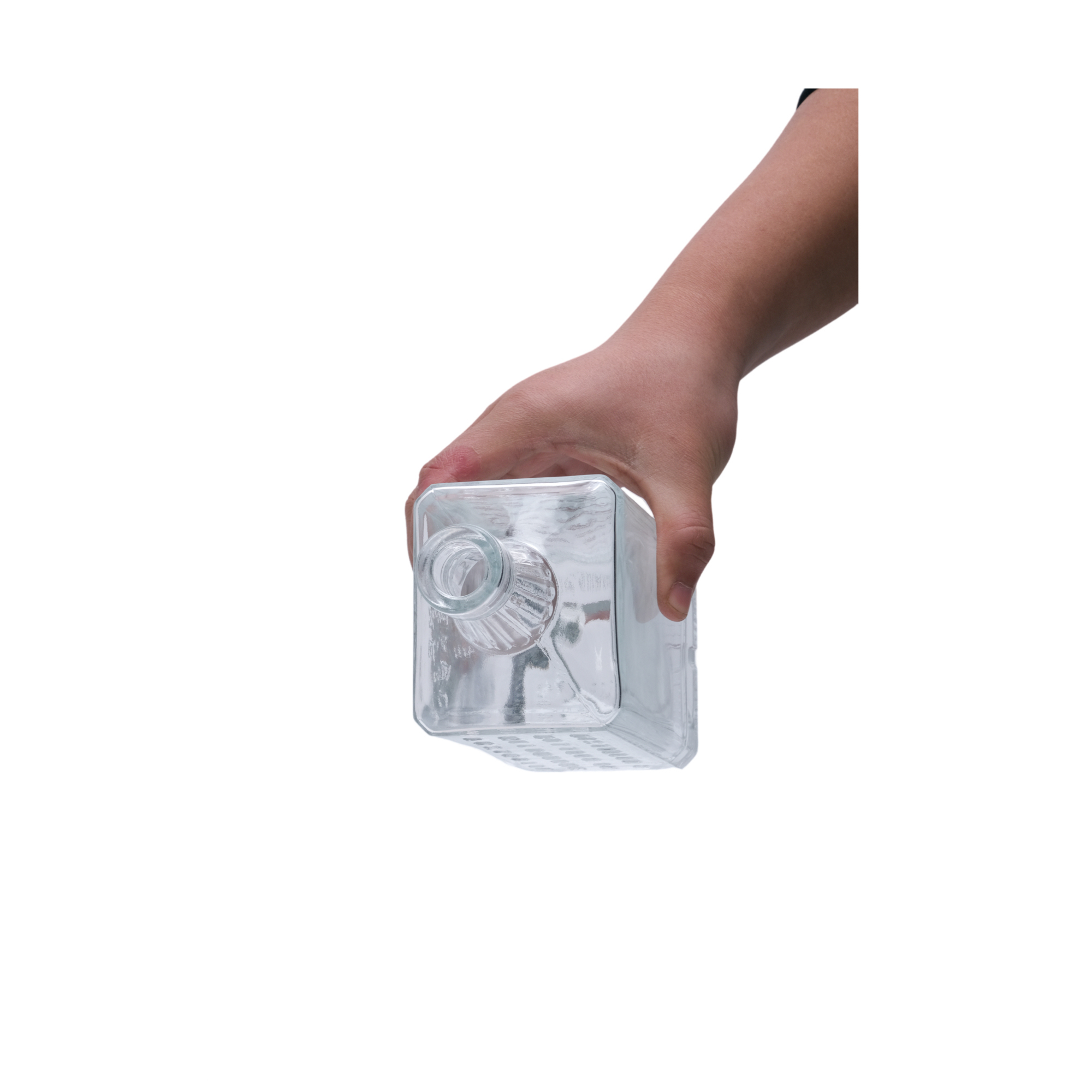 زجاجة كحول فودكا شفاف مخصصة، فودكا شفافة، خمر شفاف، جن روم تيكيلا ويسكي ويسكي زجاجة كحول 500 مل 750 مل 1000 مل مع فلين