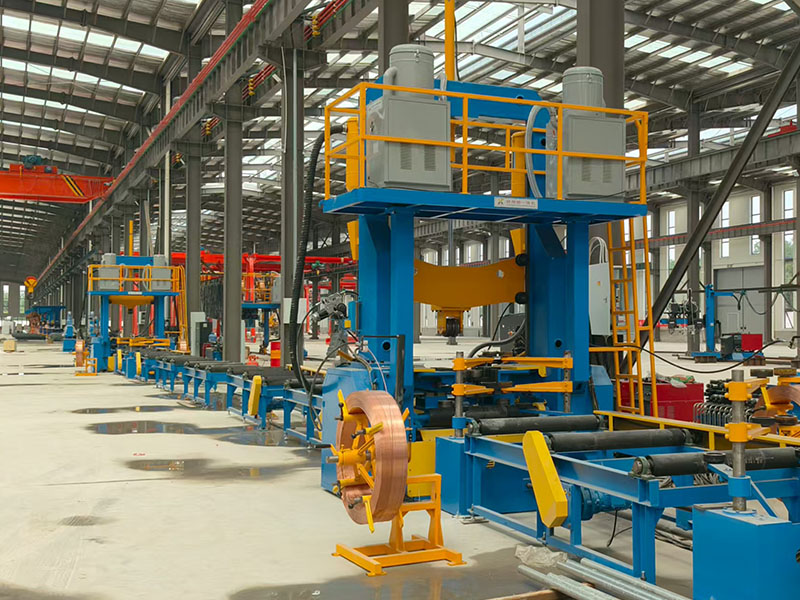 ماكينة لحام تجميع العارضة H لتجميع العارضة H استقامة 3 في 1