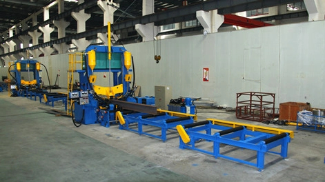 مزايا آلة استقامة لحام تجميع الشعاع H المتكاملة