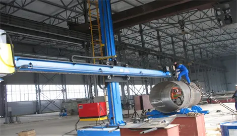 آلة لحام العمود والذراع 