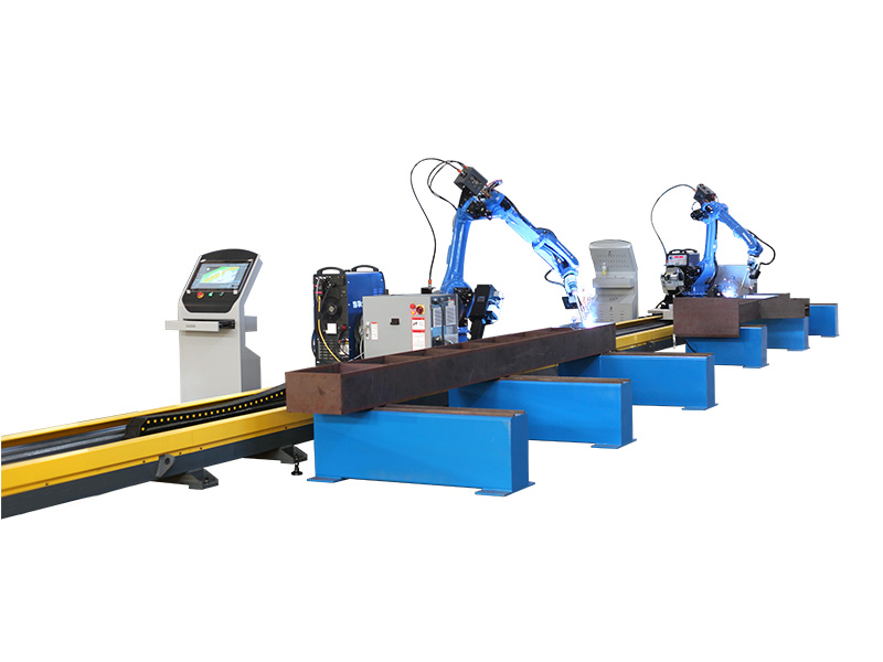 يمكن استخدام روبوت الترطيب من نوع السكك الحديدية الأرضية H-Beam حاليًا في الحزم الرئيسية والعوارض الثانوية للهياكل الفولاذية ووحدات الألواح الصغيرة والمتوسطة الحجم لجسور السفن. وعوارض منصة المعدات والهياكل الأخرى