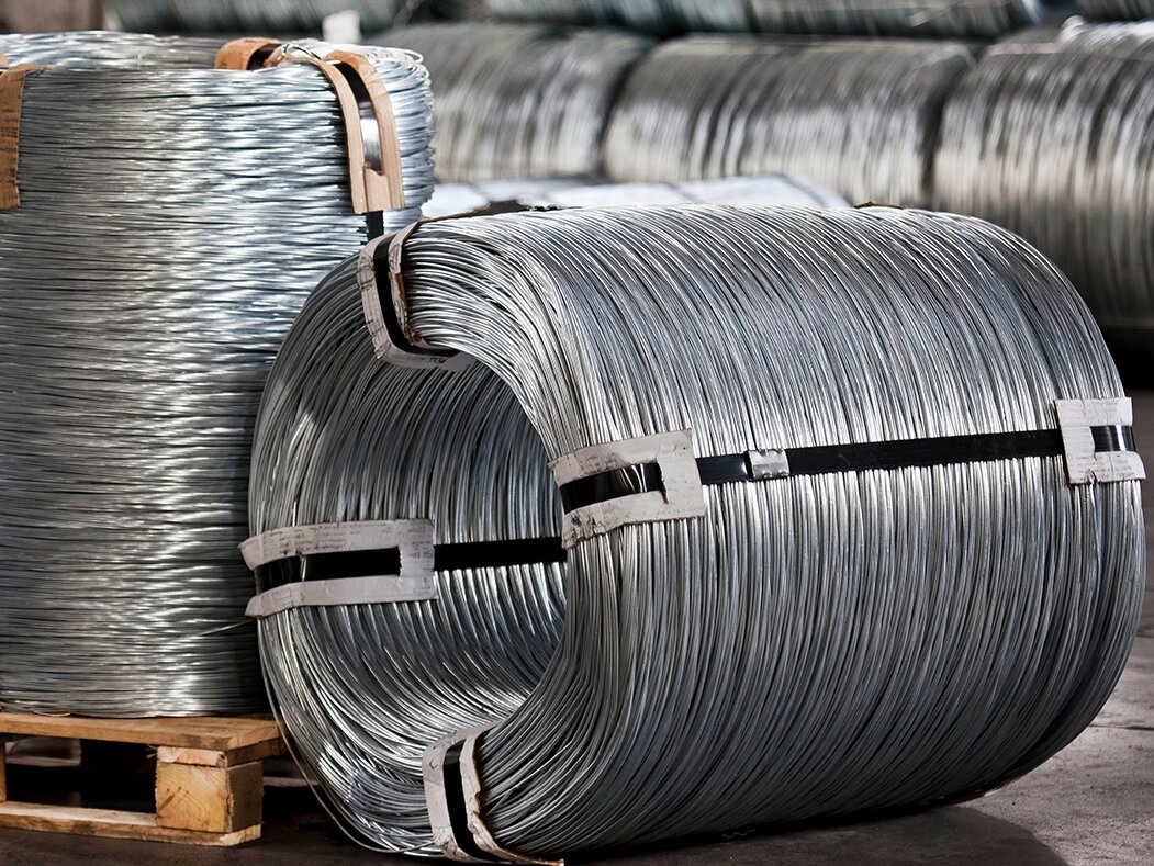 أسلاك الفولاذ المجلفنة