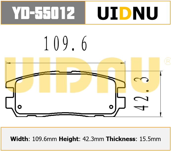 YD-55012 UIDNU 3502150-K00 لهافال H3/H5/الجدار العظيم بيك اب وينجل 6/7 الخلفية قسط السيراميك الفرامل 