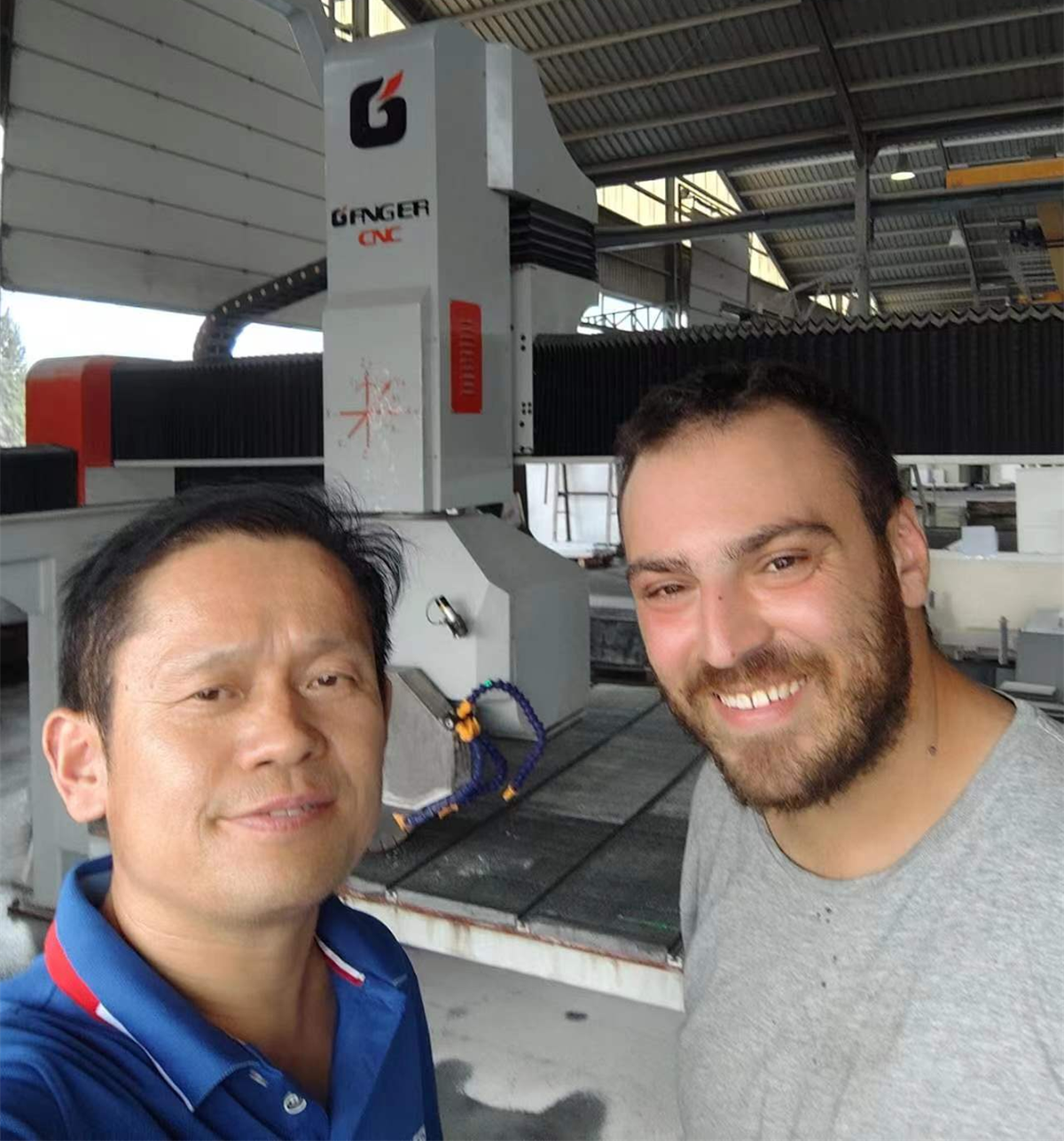 توفر GANGER CNC خدمة ما بعد البيع للتثبيت والاختبار في أوروبا