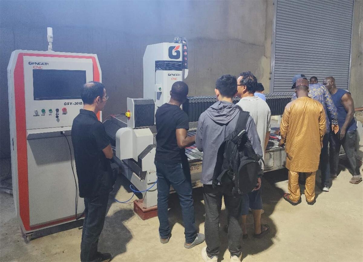 Engineer Installing and Training 5 axis bridge saw and Countertops cnc center in Nigeria.jpg Engineer Installing and Training 5 axis bridge saw and Countertops cnc center in Nigeria.jpg