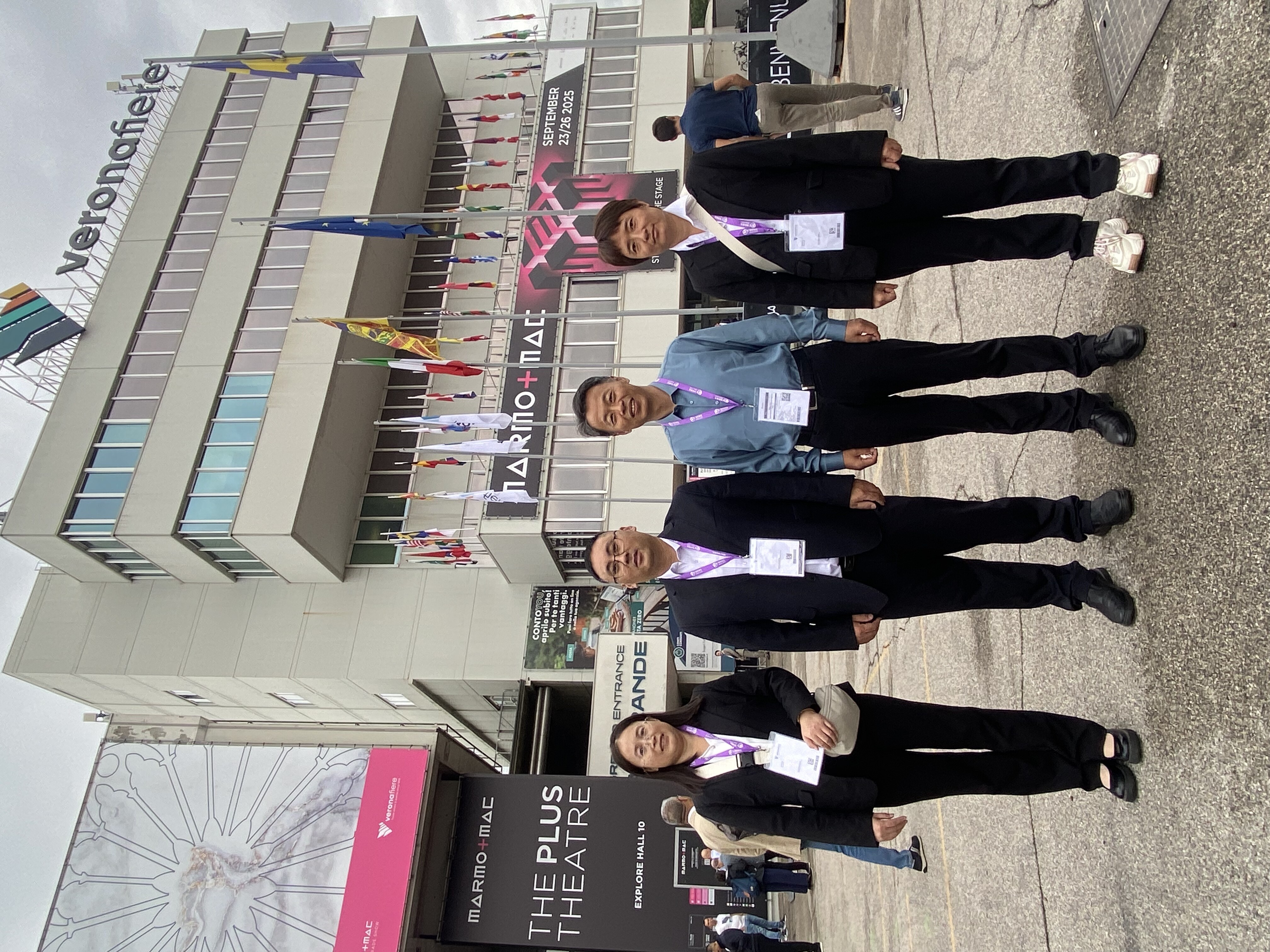 شركة GANGER CNC في معرض Marmomac، معرض الحجر في فيرونا، إيطاليا