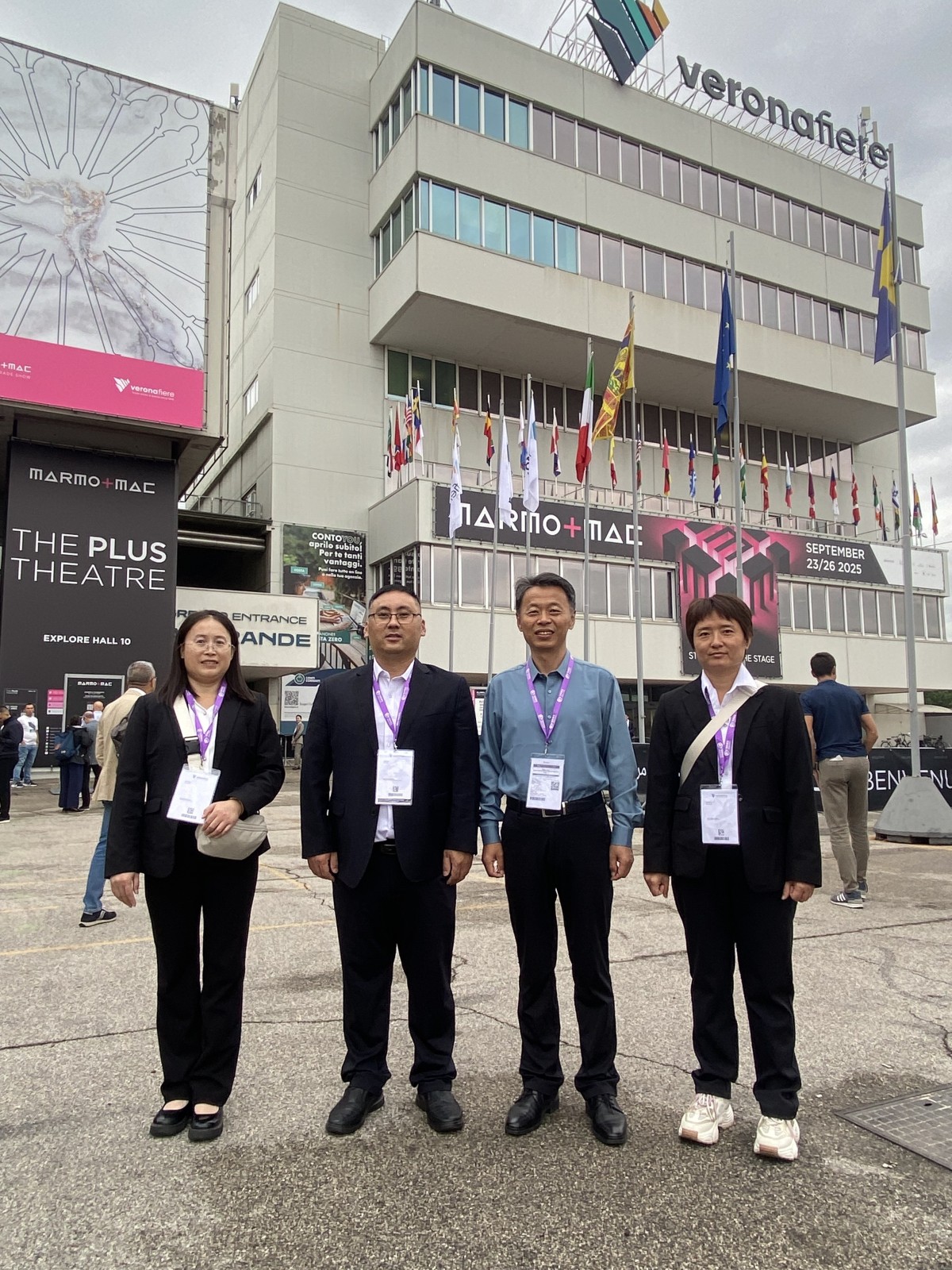 شركة GANGER CNC في معرض Marmomac، معرض الحجر في فيرونا، إيطاليا