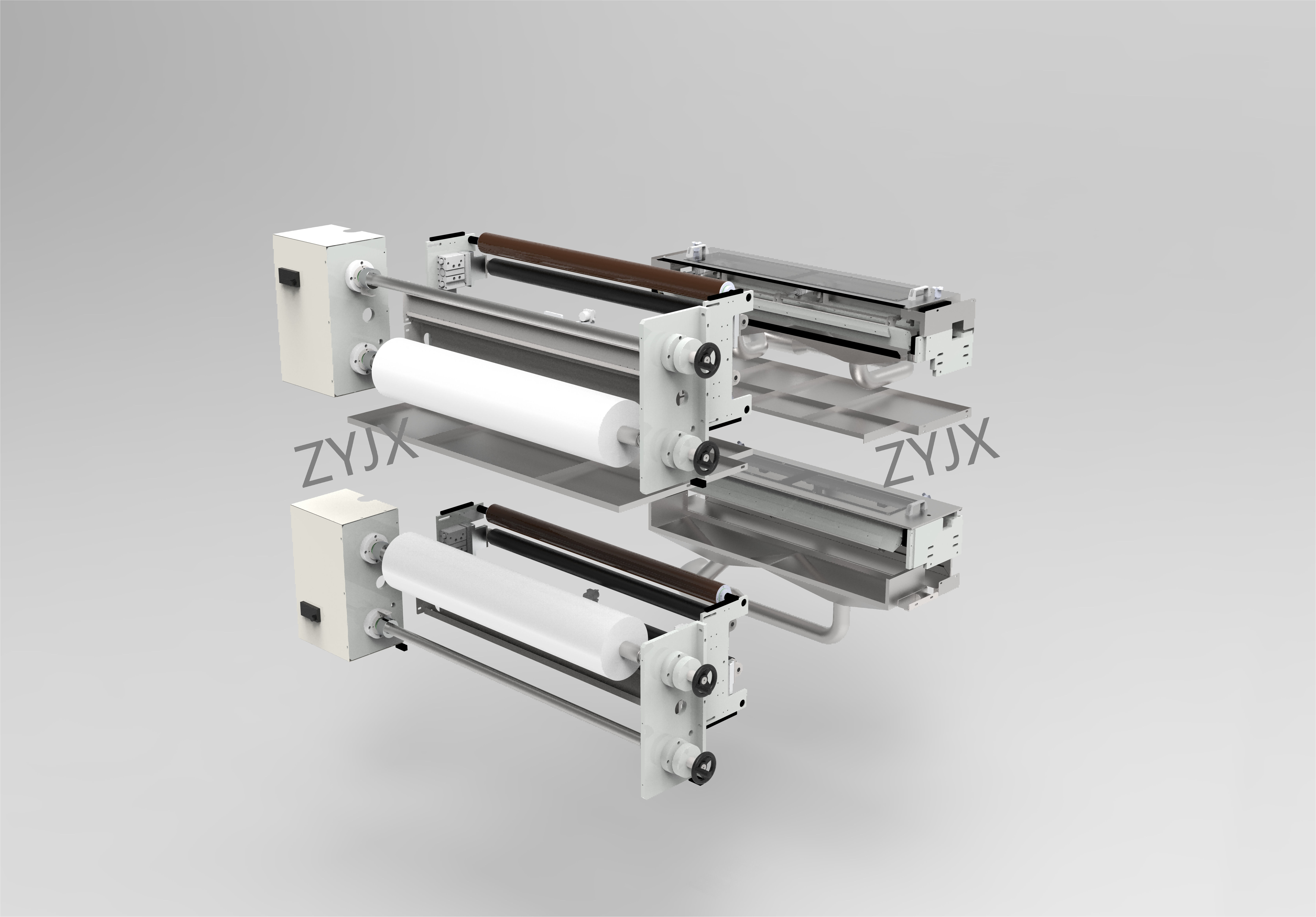 Shower Brush Roll Device