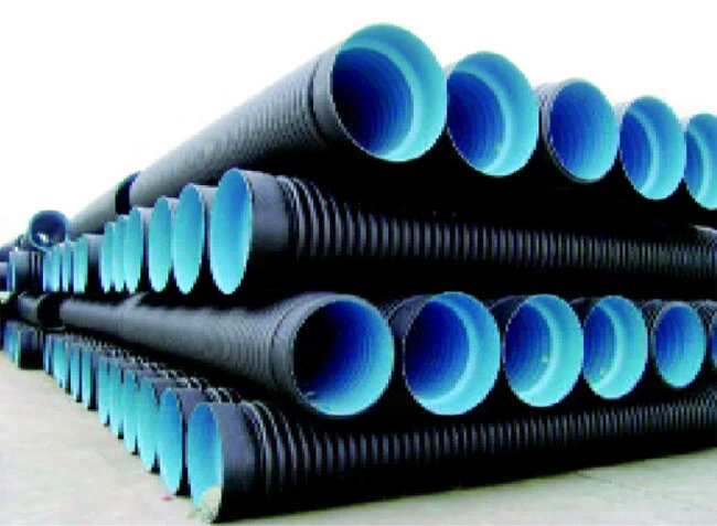 أنابيب مموجة مزدوجة الجدار HDPE مزدوجة الجدار