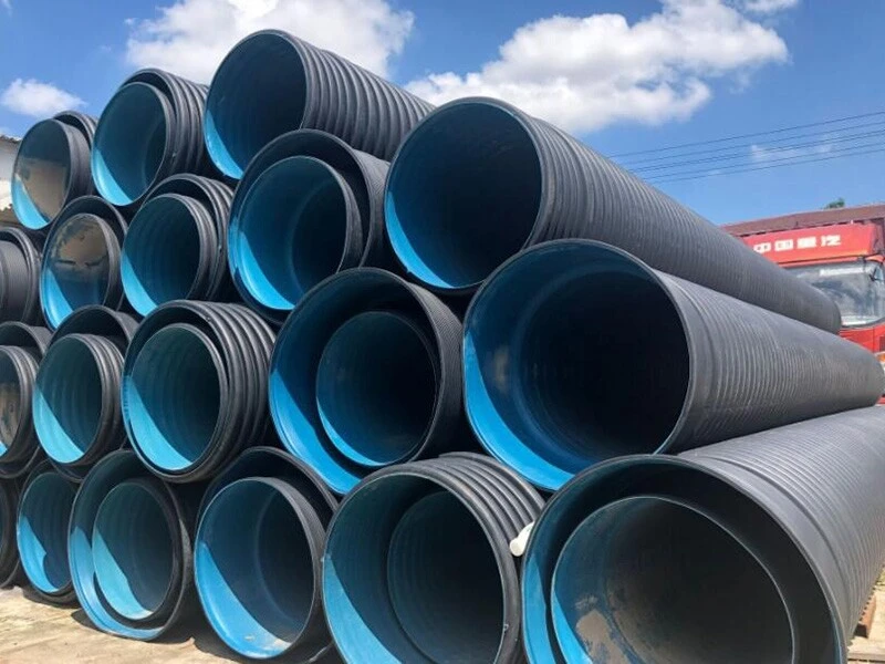أنابيب البولي إيثيلين المموج عالي الكثافة (HDPE) مزدوج الجدار المموج-03