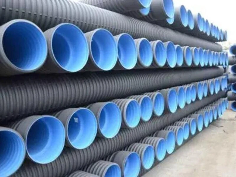 أنابيب البولي إيثيلين المموج عالي الكثافة (HDPE) مزدوجة الجدار المموج-04