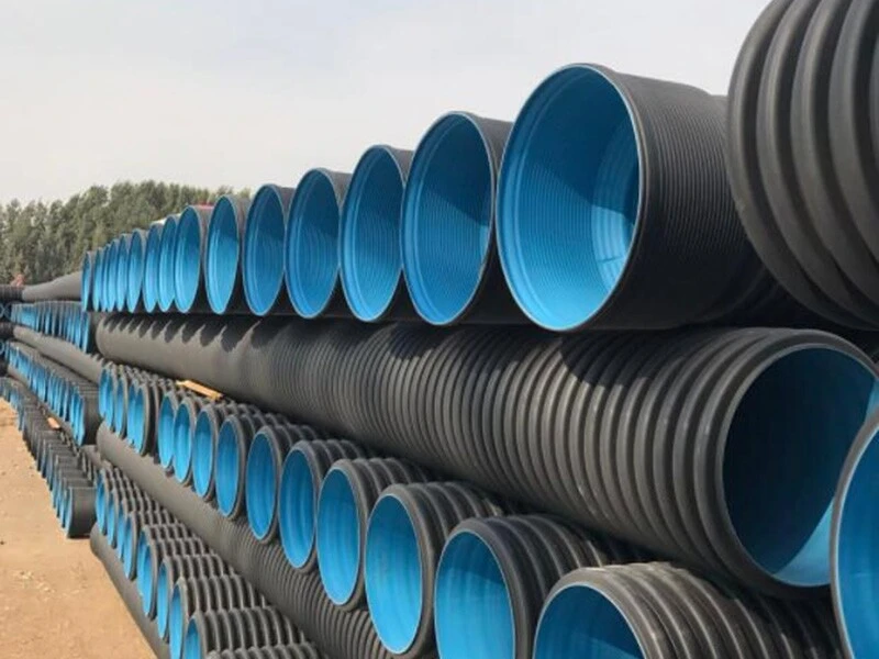 أنبوب مموج مزدوج الجدار من البولي إيثيلين عالي الكثافة (HDPE) -05