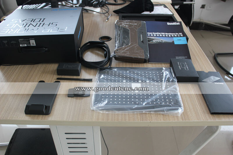 Einscan Pro HD أفضل ماسح ثلاثي الأبعاد بالضوء الأبيض