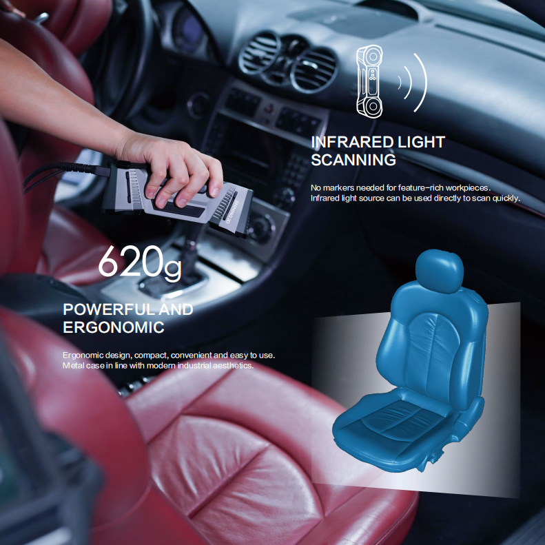 فري سكان كومبو كومبو+ مصدر الضوء الهجين والماسح الضوئي ثلاثي الأبعاد المحمول متعدد الوظائف