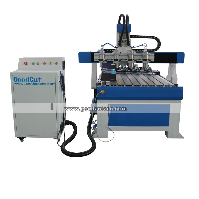 GC6090-4R 4 محور التصنيع باستخدام الحاسب الآلي آلة نحت الخشب ساق 