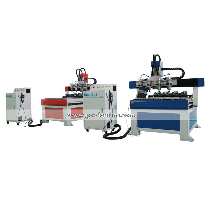 GC6090-4R 4 محور التصنيع باستخدام الحاسب الآلي آلة نحت الخشب ساق 