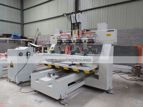 راوتر CNC ثلاثي الأبعاد GC1225-4R دوار 4 محاور 4 رؤوس أربعة مغازل بسعر مناسب لأرجل الكراسي والطاولات