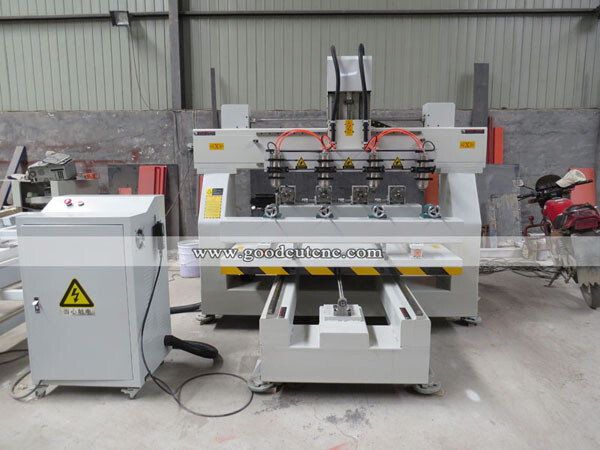 راوتر CNC ثلاثي الأبعاد GC1225-4R دوار 4 محاور 4 رؤوس أربعة مغازل بسعر مناسب لأرجل الكراسي والطاولات