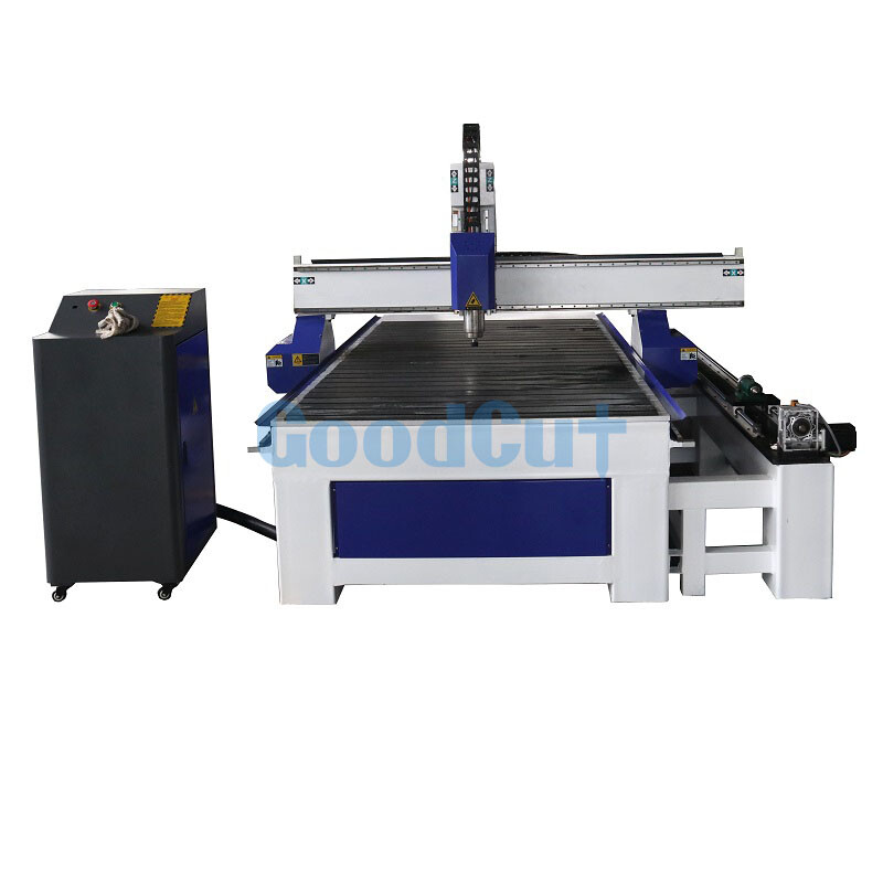 آلة راوتر CNC ذات 4 محاور GC1325R مع ملحق دوار جانبي لأعمال النجارة