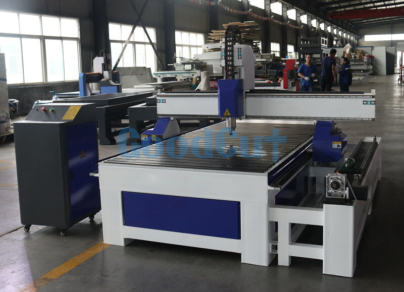 آلة راوتر CNC ذات 4 محاور GC1325R مع ملحق دوار جانبي لأعمال النجارة